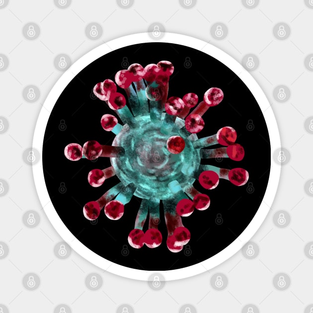 Coronavirus Magnet by sparkling-in-silence